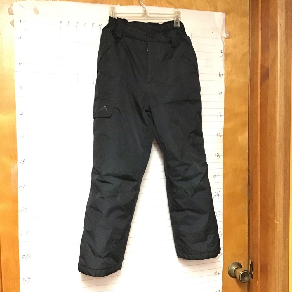 VERTICAL 9 boys ski pants sz S 7/8 black